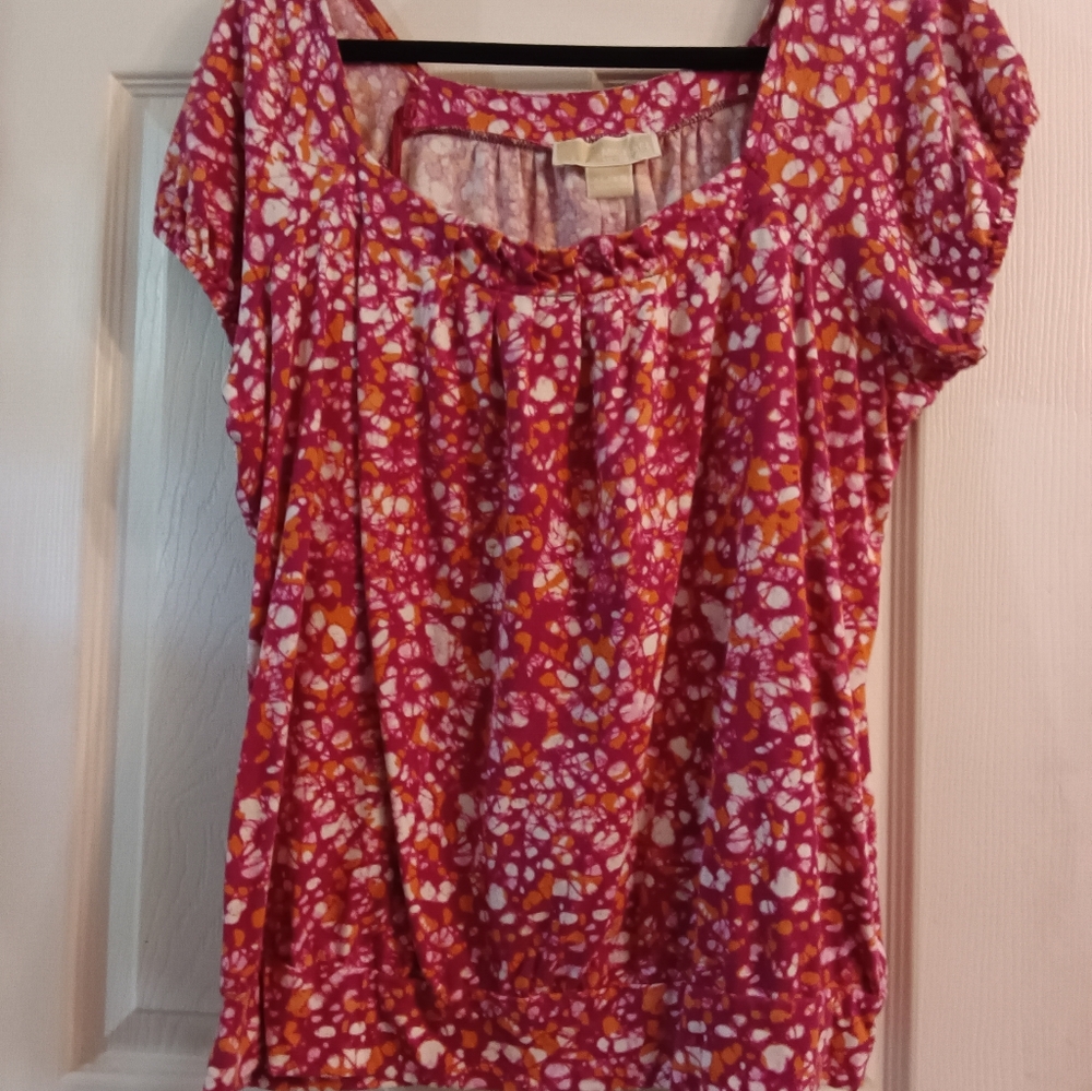Michael Kors Vibrant Pink and Orange Women's Top. Excellent Condition.